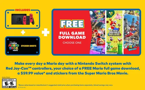 Vista 2 de Nintendo Switch Mario Choose One Bundle