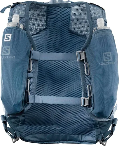 Vista 7 de Salomon Unisex Agile 12 Set, Hydration & Storage Vest with 500ml Flasks Included Azul Copen / DENIM OSCURO