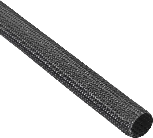 Vista 12 de uxcell Protector de cable de aislamiento, manga de fibra de vidrio de alta temperatura de 9.8Ft-16.4 ft m negro