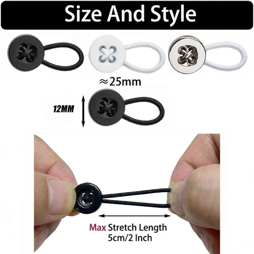 Vista 8 de 8 extensores de cuello para mujeres y hombres, extensor de botón de aleación de 20L para camisas de vestir, cuello y puños