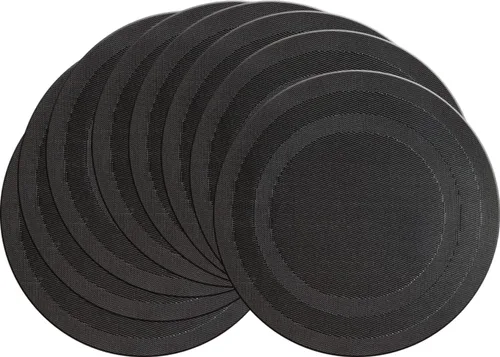 Vista 53 de PIGCHCY Juego de 4 manteles individuales en forma de cuña para mesa de comedor, tejido cruzado, lavables, resistentes al calor, manteles Bambúes