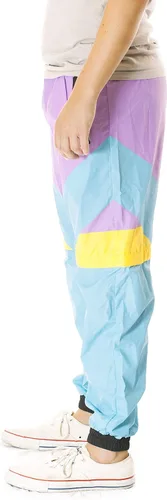 Vista 7 de Funny Guy Mugs Pantalones cortavientos retro neón de los años 80 y 90