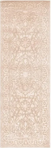 Vista 22 de SAFAVIEH Silk Road Collection SKR213G - Alfombra decorativa de lana tradicional hecha a mano, 2 x 3 pies, color granate y marfil