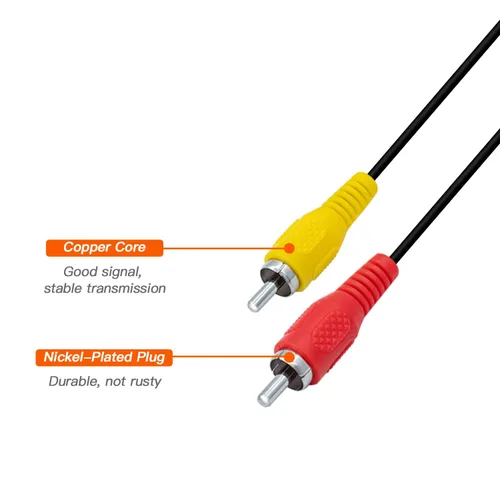 Vista 4 de Gam3Gear Audio Video AV Cable Lead for Nintendo NES