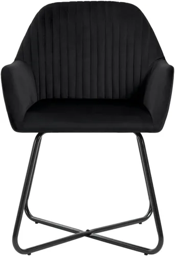 Vista 4 de Dining Chairs Set of 2, Black Velvet Upholstered Kitchen Chairs, Modern Design for Dining Room, Comfortable Seating, Easy Assembly