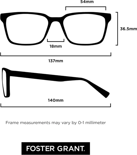 Vista 5 de Foster Grant - Lentes multifocales Conan para leer Tortuga brillante/Transparente