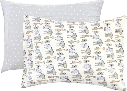 Vista 8 de Hudson Baby Funda de almohada unisex de algodón para bebé, Animal Adventure, talla única