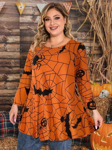 Vista 4 de BELAROI - Camiseta cómoda de manga 34 para mujer, talla grande, ajuste suelto