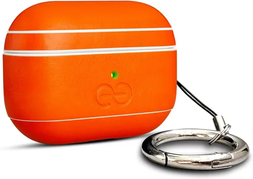 Vista 86 de Dreem Om - Funda para estuche con clip para llavero compatible con AirPods 1 y 2, funda de cuero vegano para Airpods para hombres y mujeres, Negro