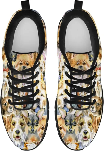 Vista 5 de Regalos para los amantes de los perros para mujeres y hombres, correr, caminar, tenis, tenis cómodos, zapatos deportivos, regalos para él y ella