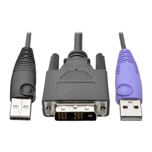 Vista 6 de TRIPP LITE Unidad de interfaz de servidor USB de conmutador KVM HD15 USB RJ45, paquete de 8 (B078-101-USB-8)