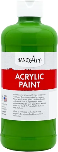 Vista 72 de Handy Art Pintura acrílica, juego de 12 colores, botellas de 16 onzas, acrílico líquido para estudiantes semibrillante, consistencia de flujo
