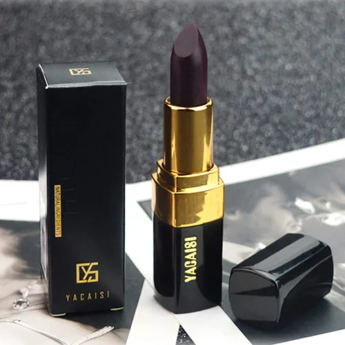 Vista 7 de Lápiz labial que cambia de color, Bálsamo labial mágico que cambia de color (Negro a Rojo ladrillo), Lápiz labial hidratante natural Labiales