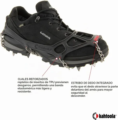 Vista 3 de Kahtoola - Tracción para calzado mediante microtacos (puntas de 3/8 pulgadas)