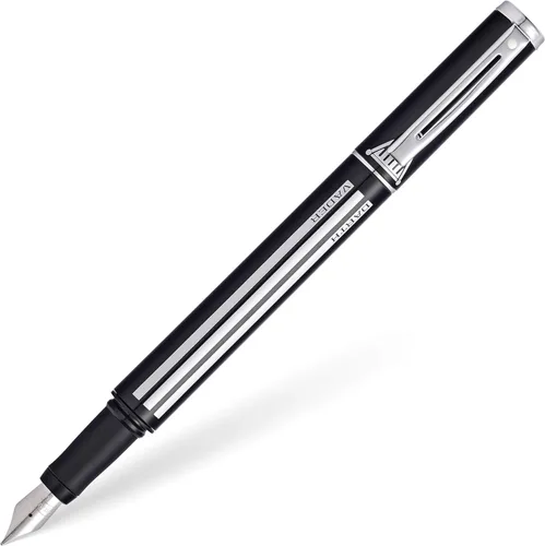 Vista 9 de Pluma estilográfica Sheaffer Pop con borde cromado y punta media, en caja de regalo, Clásico - Lila
