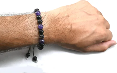 Vista 24 de Pulsera del zodiaco de cristales curativos