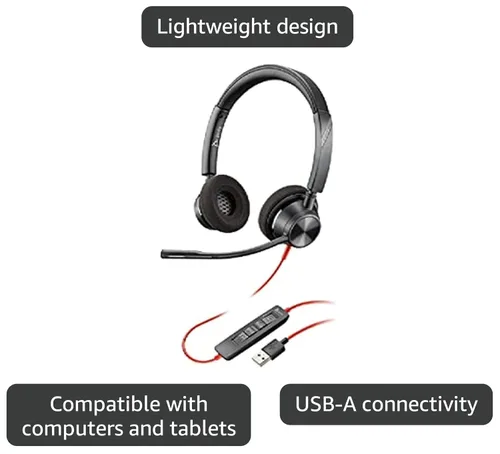 Vista 2 de Plantronics BLACKWIRE 3320, BW3320-M USB-A