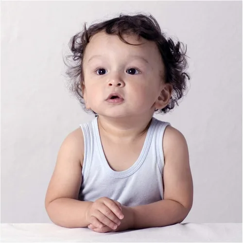 Vista 2 de bambini Baby White Rib Knit Sleeveless Tank Top Shirt