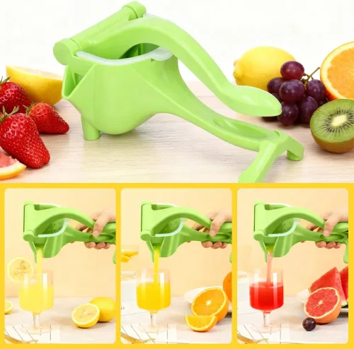 Vista 8 de Exprimidor manual de limón, Exprimidor de mano multifunción de plástico, Exprimidor de frutas manual de perforación de limón, Herramientas de cocina