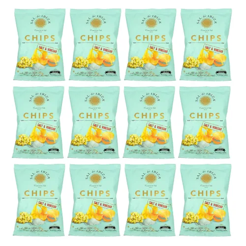 Vista 4 de Sal de Ibiza Patatas fritas con sal y vinagre – 1.6 oz (paquete de 6)