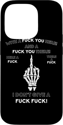 Vista 17 de Skeleton Middle Finger F You Pun Adult Humor Novelty Gifts Case for iPhone 17