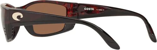 Vista 5 de Costa Del Mar Mens Fisch Low Bridge Fit Rectangular Sunglasses