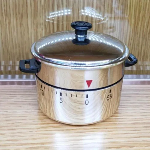 Vista 4 de Temporizador de cocina mecánico para cocinar, temporizadores manuales de 60 minutos con alarma fuerte, no requiere baterías, ideal para alimentos