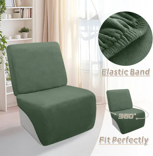 Vista 135 de Arfntevss Fundas de sofá seccional reclinable de terciopelo, Funda de sofá seccional de esquina para sofá reclinable, Funda elástica suave