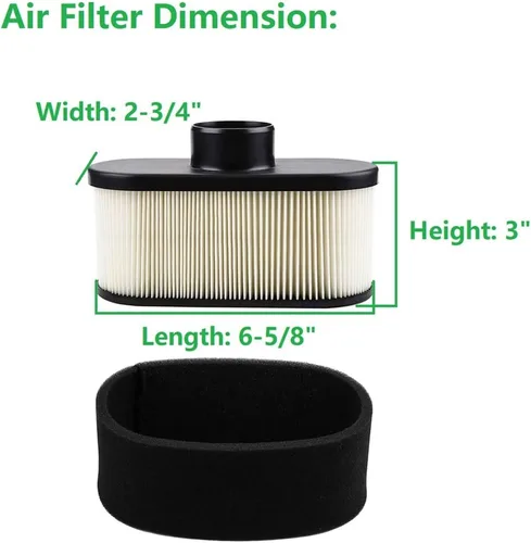 Vista 5 de FR691V Kit de cambio de aceite FR730V Kit de afinación para Kawasaki FR651V FR691V FR730V FS691V Cortacésped motor 11013-0752 Filtro de aire