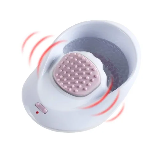 Vista 8 de Cuenco eléctrico de remojo de uñas de burbujas, cuenco de mano de manicura, masaje de spa de chorro de agua, máquina de manicura relajante