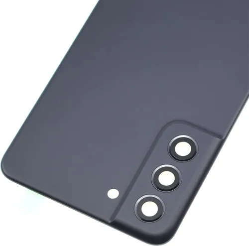 Vista 3 de Reemplazo de la cubierta del panel trasero de plástico grafito para Samsung Galaxy S21 FE 5G con marco de cámara trasera Cubierta de vidrio