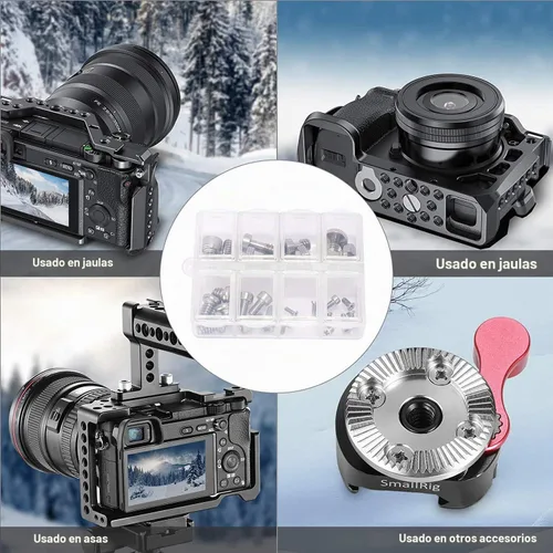 Vista 4 de SMALLRIG Juego de tornillos para cámara, juego de tornillos de 26 piezas para accesorios de cámara AAK2326