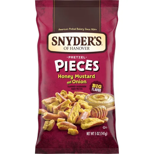 Vista 9 de Snyder's of Hanover Piezas de pretzel, miel mostaza y cebolla, 3.25 oz, 6