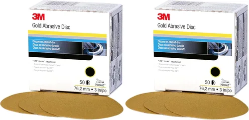 Vista 19 de 912 Hookit disco de arena P5A de 3" color oro de 3M, P220, 3, Dorado