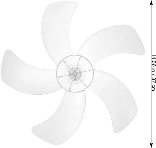 Vista 2 de Cuchillas de ventilador de repuesto universales para ventiladores de piso, compatible con tuerca para una fácil instalación