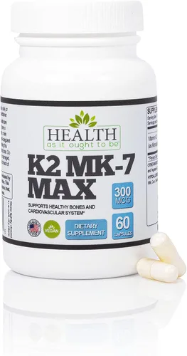 Vista 8 de Health As It Ought To Be Suplemento de vitamina D3 7500 UI 188mcg - Formulado por un médico - Apoya la salud ósea e inmunológica - 100 cápsulas