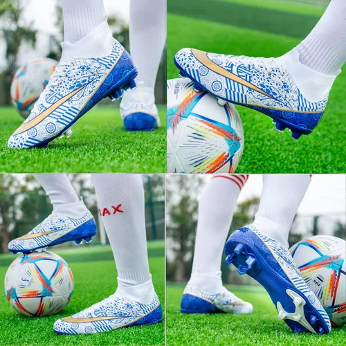 Vista 6 de HaloTeam Men's Soccer Shoes Firm Ground Soccer Cleats Adults Athletic OutdoorIndoor Professional Futsal Football Training Sneakers