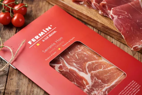 Vista 4 de Jamón Serrano Rebanado 2 oz por Fermin