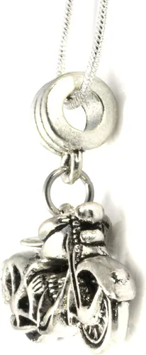 Vista 5 de Joyería de motociclista para hombre Colgante de motociclista para mujer como un gran collar de anarquía con tu dije favorito de motocicleta