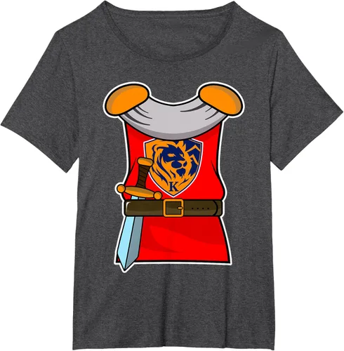 Vista 20 de Disfraz medieval de caballero de Halloween para adultos y niños, Negro, S