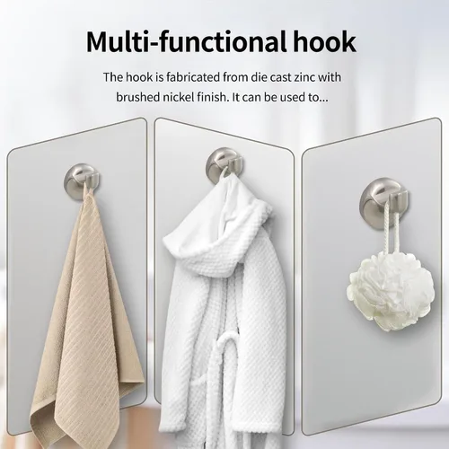 Vista 5 de Formosa Design Hardware - Juego de accesorios de baño (níquel cepillado)