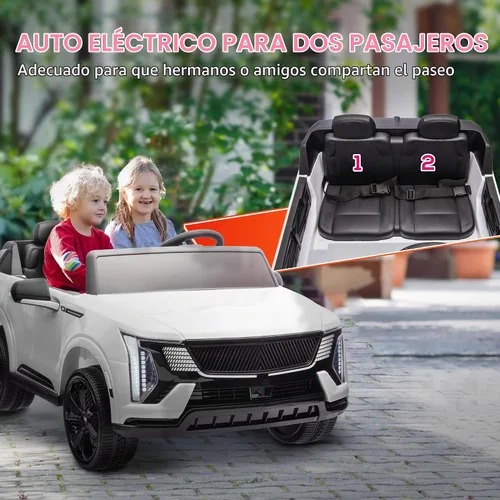Vista 3 de Qaba Camión de paseo de 2 plazas 12V Cadillac Escalade IQ 2025 con licencia