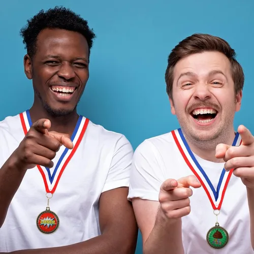 Vista 4 de Yinkin Medalla de perdedor de 8 piezas Premio del último lugar Medalla