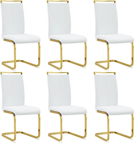 Vista 35 de gopop Juego de sillas de comedor, sillas modernas de metal con asiento acolchado de piel sintética, respaldo alto y patas cromadas resistentes, Negro