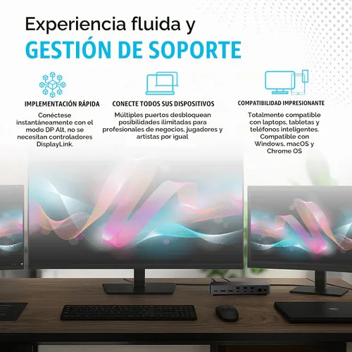 Vista 5 de SD25TB4 Dell Pro Thunderbolt 4 Smart Dock - Estación de acoplamiento USB-C