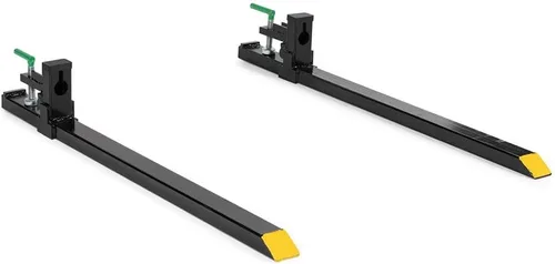Vista 10 de Titan Attachments Horquillas de palé de sujeción de 60" de servicio medio, longitud de horquilla de 46" x 4", capacidad nominal de 4,000 LB, fácil