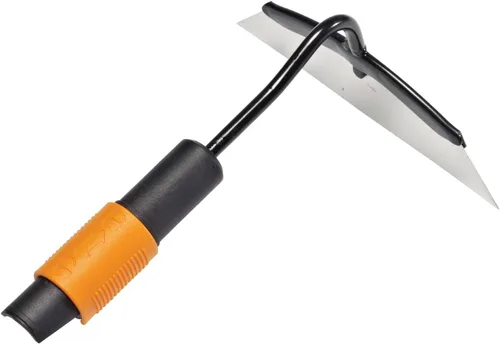Vista 8 de Fiskars QuikFit Cultivator 1000683 - Rastrillo pequeño, cabeza de herramienta, ancho: 2.2 in, negro/naranja