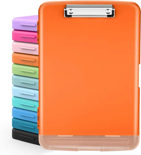 Vista 10 de Sooez Portapapeles con almacenamiento, tableros de clip de alta capacidad de 8.5 x 11 pulgadas con almacenamiento, carpeta de portapapeles