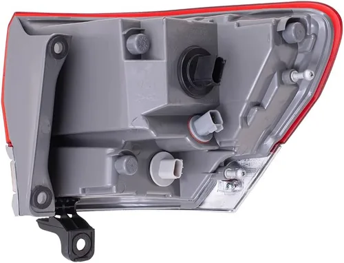 Vista 9 de Brock Conjunto de luz trasera lateral del conductor de repuesto con bisel cromado compatible con Grand Cherokee Laredo/Limited/Overland/Summit