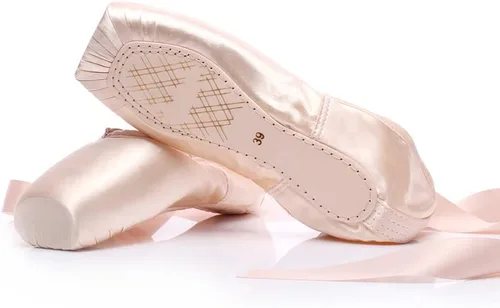 Vista 6 de Zapatos profesionales de punta de satén para niña